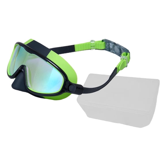 Lipstore Kids Swim Goggles Anti Fog Swimming Glasses for Pool Snorkeling Water Sports Green Black