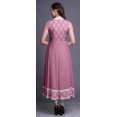 thumbnail image 4 of Bimba Robe Anarkali à Blocs Rose Pâle pour Femmes, Kurti Imprimée Ethnique Indienne, Longue Kurta, Robe de Soirée, XX-Grand, 4 of 6