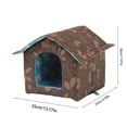 thumbnail image 2 of RKSTN Pets House Maison d'Hiver avec Coussin Autochauffant Extérieur Intérieur Résistant aux Intempéries Abri Isolé contre la Chaleur Enceinte pour Chats Chiens Lapins Tente Portable Imperméable pour Fournitures d'Animaux Sauvages, 2 of 7