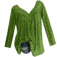 thumbnail image 1 of Vente de Liquidation Jolis Hauts pour Femmes Manches Longues Col Rond Hauts de Sortie Chandail Décontracté à Enfiler Impression de Lettres Mode d'Automne Blouse pour Femmes Légère Tendance Grande Taille C'est l'Automne Yall Haut(Vert Armée,TG), 1 of 8