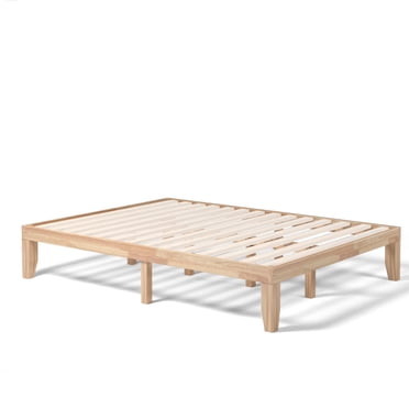 Costway Queen Size 14'' Wooden Bed Frame Mattress Platform Wood Slats Support Natural