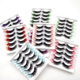 thumbnail image 2 of EIMELI Boc 5 Pairs False Eyelash Charming Curly Waterproof Thin Long Wispy Natural False Lashes for Female, 2 of 10