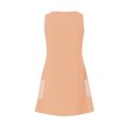 thumbnail image 4 of Timegard Robes pour Femmes Col en V Été Décontracté Robes T-Shirt Sortie de Plage Robe Débardeur avec Poches, 4 of 5