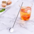 thumbnail image 2 of Cuillère à Égoutter en Acier Inoxydable 304 avec Paille, Cuillère Ronde pour Café, Cocktail, Smoothie (Argent), 2 of 8