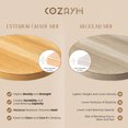 thumbnail image 3 of COZAYH Table Martini Ronde de Style Ferme avec Piédestal pour Salons et Chambres, Brun, 3 of 10