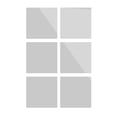 thumbnail image 1 of Amdohai Flexible Reflective Mirror Sheets Self-Adhesive PET Mirror Tiles Non-Glass Mirror, 1 of 7