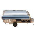 thumbnail image 4 of ALEKO Retractable RV Awning 12 x 8 ft Camping Waterproof Vinyl Canopy Black Stripes, 4 of 12