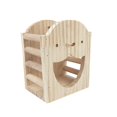 thumbnail image 1 of Yinanstore Natural Wooden Rabbit Hay Rack Food Dispenser Manger Hay Feeder Hanging Hay Dispenser for Rabbits Small Animals Bunny Chinchilla Less Wasted, 1 of 6