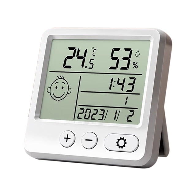 Fesfesfes Indoor Wall Mounted Digital Hygrometer Accurate Temperature Humidity Monitor for Home Office Greenhouse Room Humidity Gauge Meter