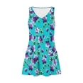 thumbnail image 4 of Pisexur Robe d'Été pour Femme, Robe Midi Sans Manches, Imprimé Floral, Style Décontracté, avec Poche, Tailles P à 2TG, 4 of 6