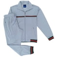 thumbnail image 1 of Ensemble 2 Pcs pour Homme : Veste de Jogging à Rayures de Mode Active StarLight et Pantalon de Survêtement, 1 of 4