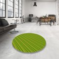thumbnail image 4 of Ahgly Company Tapis de Zone Rond Vert Transitionnel pour Intérieur Lavable à la Machine, 8 Pieds Rond, 4 of 7