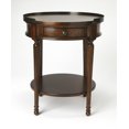 thumbnail image 3 of Butler Specialty Table d'Appoint Ronde Transitionnelle en Cerisier de Plantation, 3 of 5