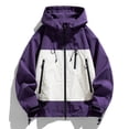 thumbnail image 2 of Pisexur Veste Coupe-Vent Homme Mode Décontractée Plein Air Travail Sac Manches Longues à Capuche Manteau/veste Décontracté Veste Randonnée Veste Homme Imperméable Veste Homme, 2 of 9