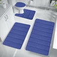 thumbnail image 4 of Memory Foam Bath Mat Sets 4 Piece,Extra Soft Bathroom Rugs Non Slip and Absorbent Mats,Soft Absorbent Memory Foam Bath Mats Set,Dry Fast Bath Mat,Thick Machine Washable Bath Rug Set for Bathroom, 4 of 9