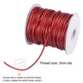 thumbnail image 3 of Unique Bargains Beading Thread Bracelet Weave Bead Craft Cord 3mm 39M/Roll (42-Yards) Decorative String, Wine Red, 3 of 7