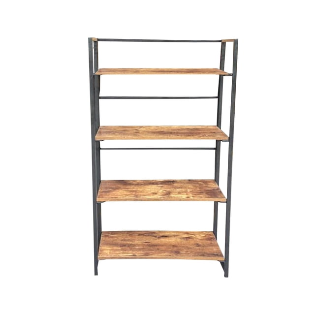 Jessar - 4-Tier Bookcase/Shelf, 23.6"x11.8"x49.2", From the Adrien Collection, Brown