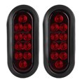 thumbnail image 4 of Side Marker Light Side Marker Lamp Truck Taillight Warning Light Led Lamp 2pcs 10LED Side Marker Light 6in Red Oval Waterproof Truck Taillight  Mounted, 4 of 8