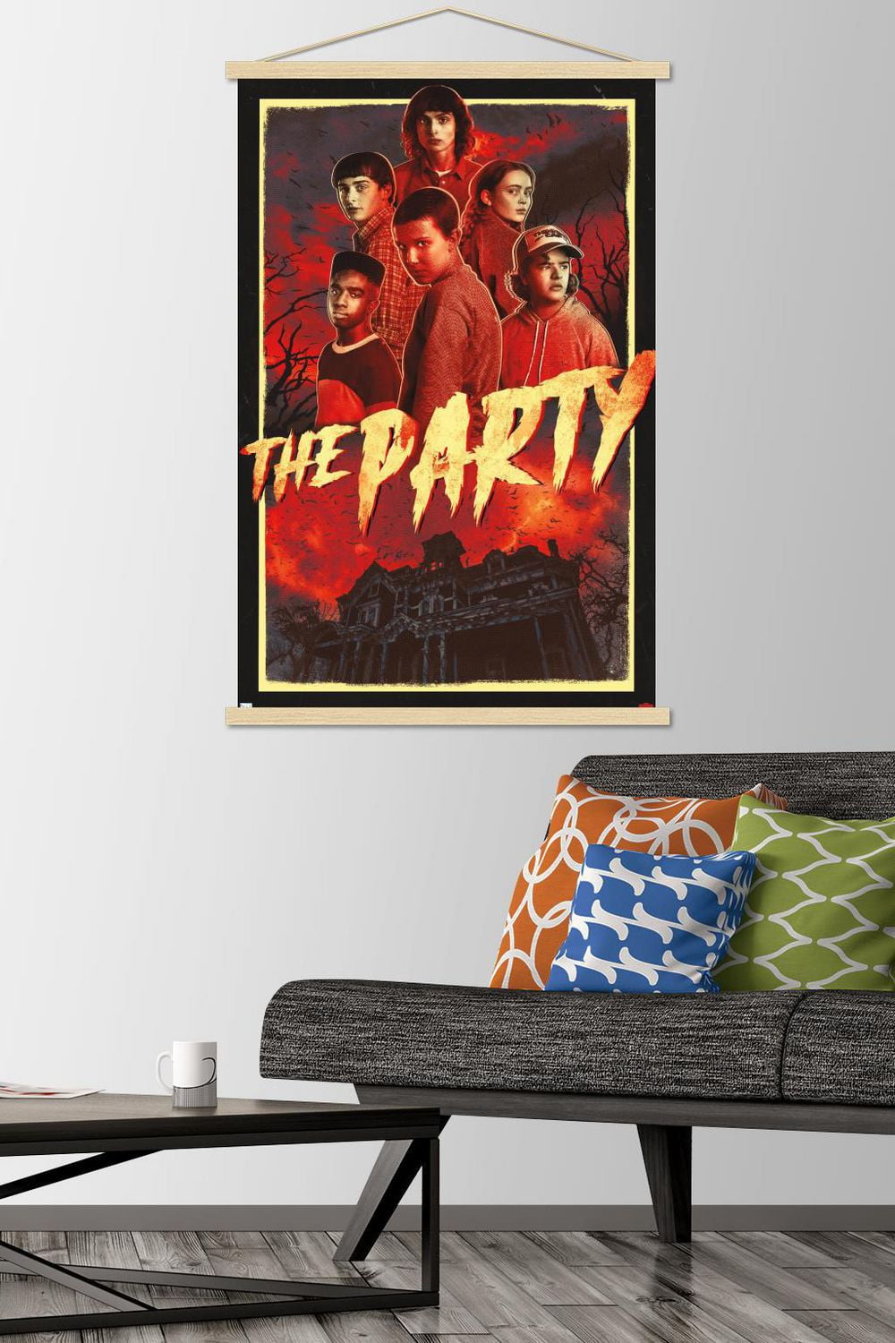 Netflix Stranger Things: Season 4 - The Party Wall Poster with Magnetic Frame