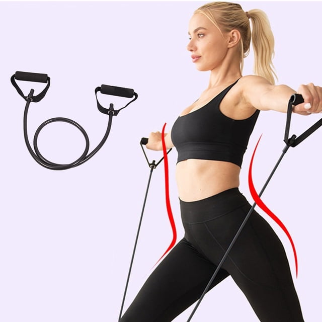 PRETXORVE Resistance Fitness Pull Rope Elastic for Back Slimmings Arm Exercise Piece Resistance Shoulder and Neck Stretching