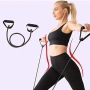 Resistance fitness pull rope bungee cord elastic resistance band for back slimming arm leg exercise multicolor nylon, multiple tension levels 1 piece