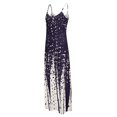 thumbnail image 4 of Robe de Soirée Élégante Grande Taille pour Femmes Mode Été Longue Robe avec Bretelles, 4 of 6