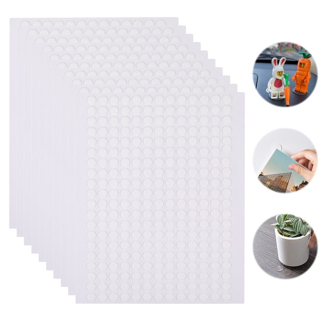 Xingzhi 10pcs/set Waterproof Double Sided Sticky For Easy And Durable Seamless Round Putty Clear Sticky 1Set