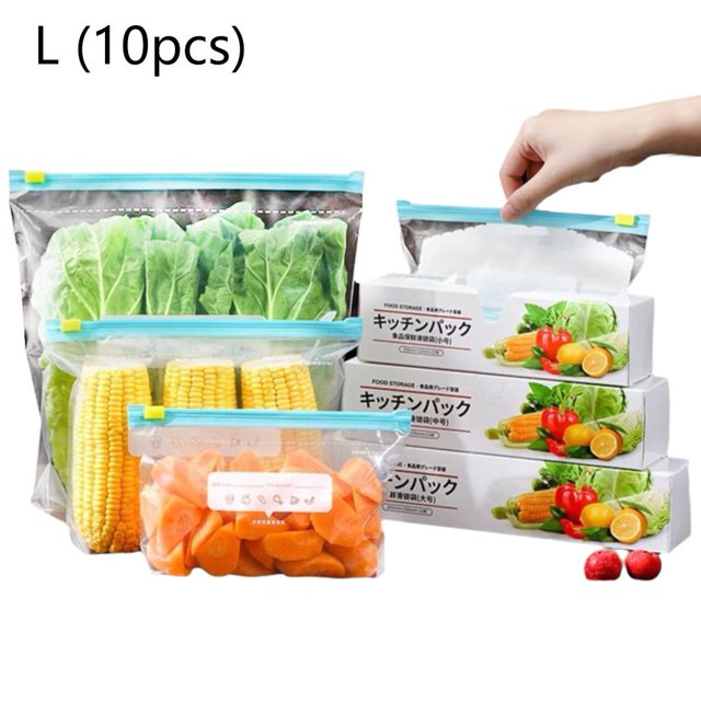 Sacs de Conservation des Aliments Sacs de Congélation Sans BPA Étanches Fraîcheur AA✨/ Scellage Réutilisable Z3Z8