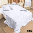 thumbnail image 2 of Utopia Bedding Ensemble de Draps pour Lit Très Grand - Lot de 2 Ensembles de Draps - Parfait pour Spa, Hôtel et Chambre d'Amis - Microfibre Brossée - Résistant au Rétrécissement et à la Décoloration - Facile, 2 of 7