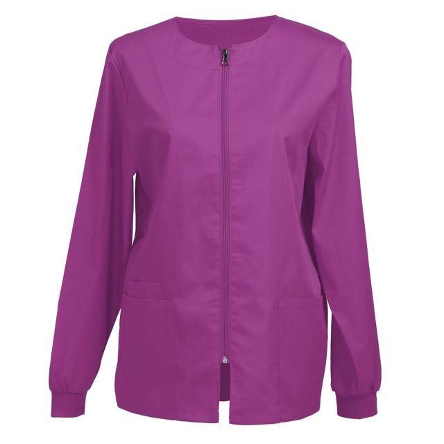 Veste d'Uniforme pour Femmes, Veste de Travail à Fermeture Éclair devant, Veste d'Échauffement