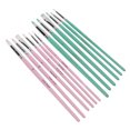 thumbnail image 1 of Nylon Paint Brush Watercolor Paint Brushes Paint Brushes For Acrylic Painting Watercolor Brush Set 12pcs Nylon Paint Brush Washable Cleanable Nylon Wool Material Different Colors, 1 of 8