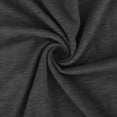 thumbnail image 4 of T-shirts en Polyester, Hauts d'Été pour Femmes, Manches Courtes à Cap, Col Rond, Tuniques, Chemisiers, T-Shirts Doux Unis, T-Shirts Décontractés de Base (S, Gris Foncé), 4 of 6