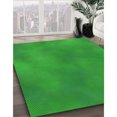 thumbnail image 3 of Ahgly Company Tapis d'Intérieur Lavable en Machine Carré Vert Transitionnel, 5 Pieds Carré, 3 of 7