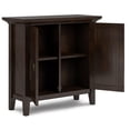 thumbnail image 3 of Redmond Solid Wood 32inch WideTransitional Low Storage Cabinet in Brunette Brown, 3 of 10