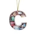 thumbnail image 1 of Book Lovers Heart Shaped Bookshelf Pendant Acrylic Ornament 2 Day Easter, 1 of 7