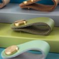 thumbnail image 3 of Cabinet Knobs Faux Leather 2PCS Drawer Knobs Cupboard Pull Knobs with Screws, 3 of 10
