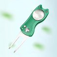 thumbnail image 3 of Golf Pitch Divot Repair Switchblade Ball Marker Ball Marker Groove Cleaner Green, 3 of 8