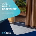 thumbnail image 5 of Silver Spring Solid Rubber Threshold Ramp for Wheelchairs, Scooters & More, 1" Rise, Black, 5 of 5