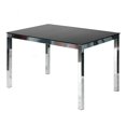 thumbnail image 4 of Better Home Products Elliott Table à Manger en Métal en Verre Trempé, Fini Chrome, 4 of 7