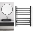 thumbnail image 2 of Sierra Towel Warmer, Black, Dual Connection, 8 Bars, 2 of 5