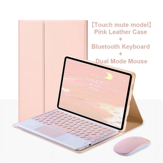 For Lenovo Tab P11 Plus 11 Pro 11.5 Xiaoxin Pad M10 Plus 3rd 10.6 Case with Keyboard, Keyboard Cover for Lenovo P11 Pro 2nd 11.2 Pink D Tab P11 11inch