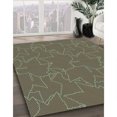 thumbnail image 3 of Ahgly Company Tapis Rond Lavable en Machine Intérieur Transitionnel Rouge Brun, 6 Pieds Rond, 3 of 7