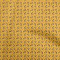 thumbnail image 1 of oneOone Coton Soie Jaune Tissu Asiatique Rétro Floral Robe Tissu Tissu Imprimé par la Cour 42 Pouces de Large, 1 of 4