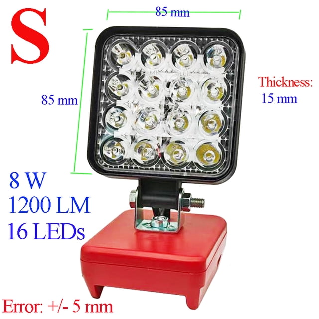 For M18 Power Tool Parts For Mil*wau*kee 18V Li-ion Battery LED Working Lights Flashlights Camping Lamps Torch Spotlight Lanterns