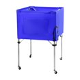 thumbnail image 1 of Lipstore Rolling Sports Ball Cart Convenient Ball Storage Bin for Football Toy Garage Blue, 1 of 8
