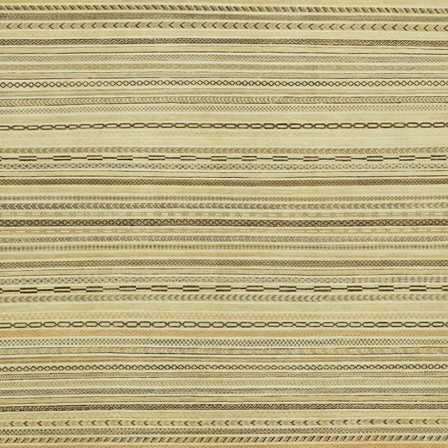 Ahgly Company Tapis d'Intérieur Carré Abstrait Marron Or Oriental, 6 Pieds Carré