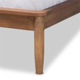 thumbnail image 3 of Baxton Studio Sadler Ash Walnut Brown Finished Wood King Size Platform Bed, 3 of 10