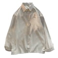 thumbnail image 3 of fatyb Mens Corduroy Button down Shirts with Pocket Casual Long Sleeve Collared Shacket Jacket for Men, 3 of 4