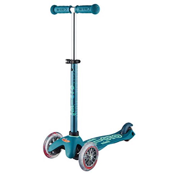 Micro Kickboard - Mini Trottinette Micro de Luxe à 3 Roues, à Inclinaison pour Diriger, Conçue en Suisse pour Enfants, 2 à 5 Ans (Bleu Glace)