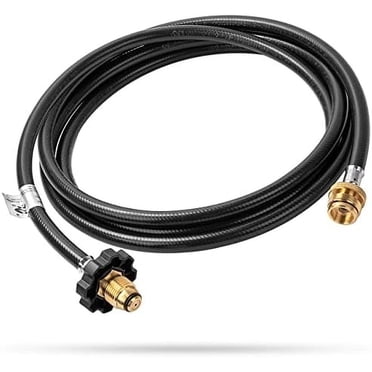 F273704 Adaptateur de Boyau de Propane de 10 Pi Compatible avec l'Ensemble de Boyau de la Série Mr Heater Big Buddy, Convient au Boyau de Chauffage Mr Buddy pour Réservoir de Propane MH9BX MH18B Big Buddy, Adaptateur de Boyau Mr Heater Mr Buddy Noir
